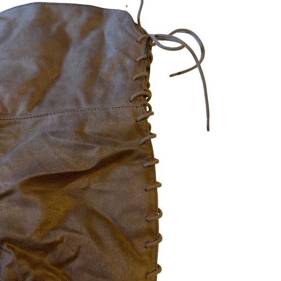 J.Adams knee hight lace back zip side grey boots side 7 - Picture 4 of 7